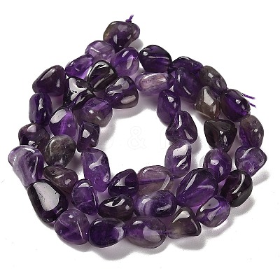 Natural Amethyst Beads Strands X-G-P497-01E-45-1