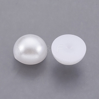 ABS Plastic Imitation Pearl Cabochons SACR-S738-7mm-Z9-1