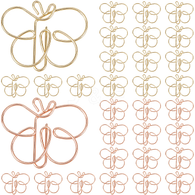 50Pcs 2 Colors Mini Iron Place Card Holders AJEW-CP0007-80-1