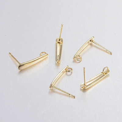 304 Stainless Steel Stud Earring Findings X-STAS-H436-22-1