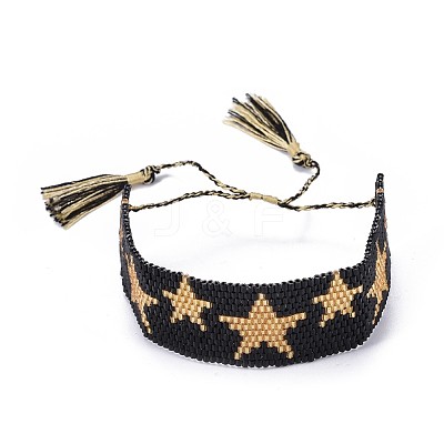 Japanese Seed Beads Woven Braided Bead Bracelets BJEW-P256-E04-1