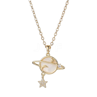 Brass Pendants Necklaces X1-NJEW-TA00163-1