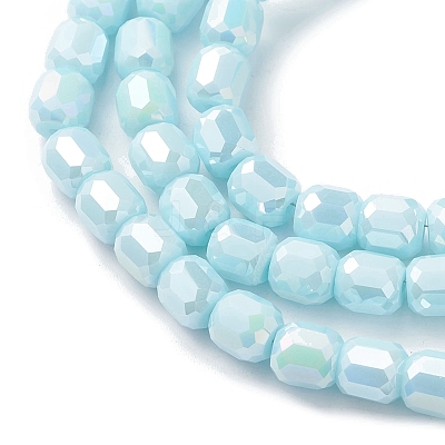 Electroplate Glass Beads Strands EGLA-K015-08E-1