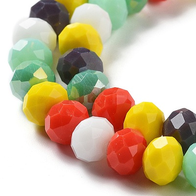 Glass Beads Strands EGLA-A034-M8mm-43-1