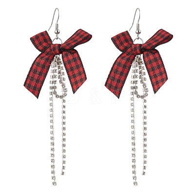 Polyester Dangle Earrings EJEW-JE06222-1