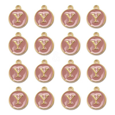Golden Plated Alloy Enamel Charms LS-ENAM-S118-07Y-1