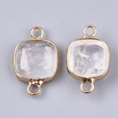 Natural Quartz Crystal Links Connectors G-S344-69M-1
