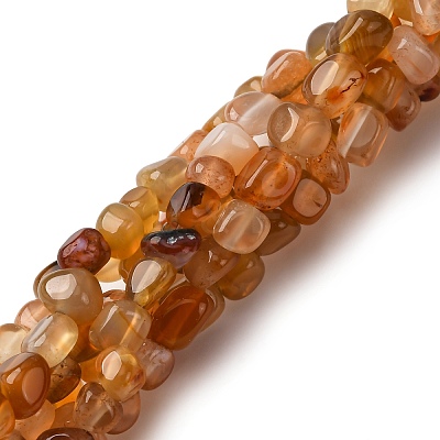 Dyed Natural Carnelian Beads Strands G-F465-22-1