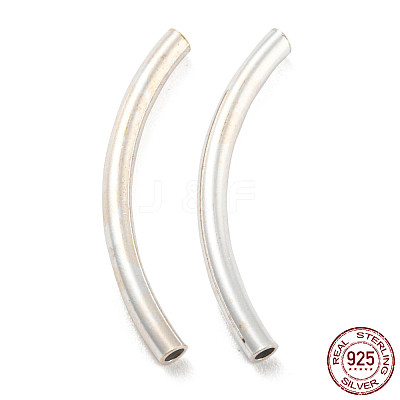925 Sterling Silver Tube Beads STER-Q191-03C-S-1