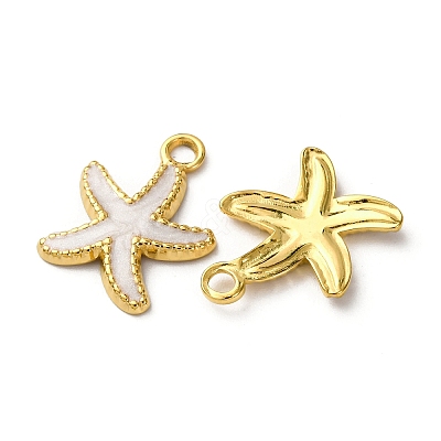 304 Stainless Steel Enamel Pendants X1-STAS-L299-19G-06-1