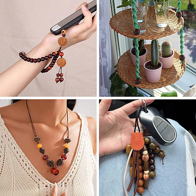 Wood European Beads WOOD-TA0003-09D-1