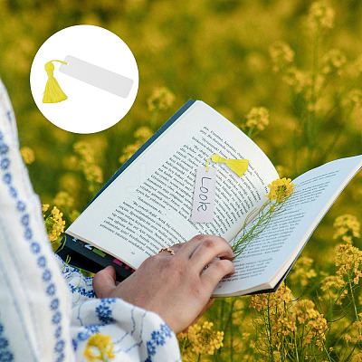 6Pcs Blank Kraft Paper Bookmark AJEW-TADJ0001-31D-1