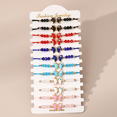 Alloy Enamel Link Bracelets Sets FS-WGD67EB-05-1