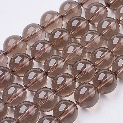 Smoky Quartz Beads Strands X-G-C076-6mm-4-1