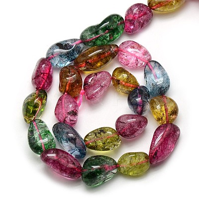 Natural Quartz Crystal Nuggets Beads Strands G-L154-26-1