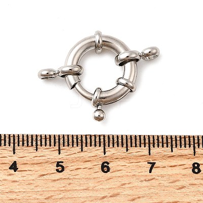 Brass Spring Ring Clasps KK-D407-01P-E-1