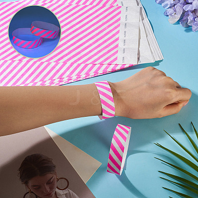 Paper Disposable Wristbands BJEW-TAC0075-002D-1