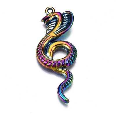 Rainbow Color Alloy Pendants PALLOY-S180-186-NR-1