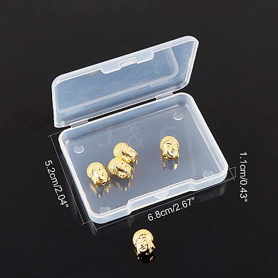 Brass Beads KK-AR0001-21G-1