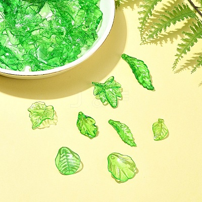 120Pcs 8 Styles Transparent Acrylic Pendants OACR-FS0001-71-1