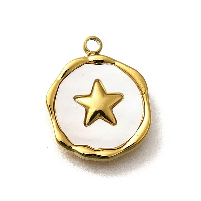304 Stainless Steel Pendants STAS-R153-03G-04-1