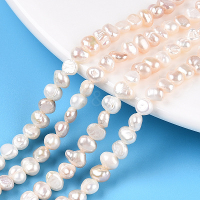 Natural Cultured Freshwater Pearl Beads Strands X-PEAR-N014-04D-01-1