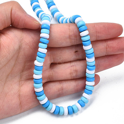 Handmade Polymer Clay Beads Strands CLAY-N008-008T-1