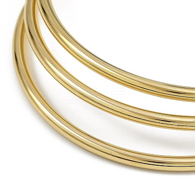 7Pcs Round Vacuum Plating PVD Vacuum Plating 201 Stainless Steel Bangles Sets for Women BJEW-F476-08G-02-1