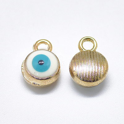 Light Gold Plated Alloy Charms LS-X-ENAM-S117-27C-1