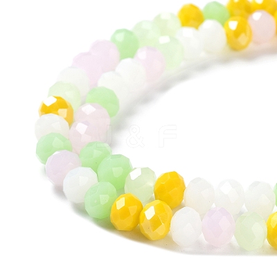 Glass Beads Strands EGLA-A034-M8mm-28-1