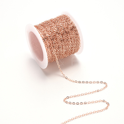 Brass Cable Chains CHC-T008-06B-RG-1