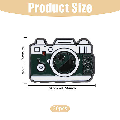 20Pcs Camara Enamel Pins JEWB-CA0001-86-1