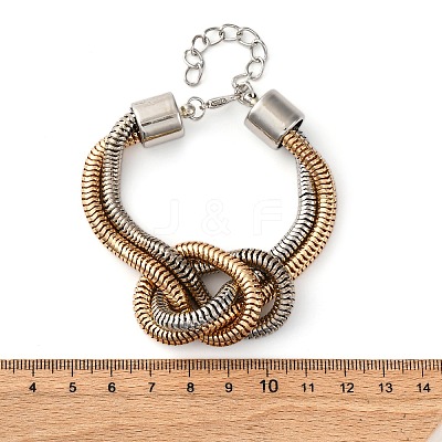 Iron Shake Chain Knotted Bracelets for Women BJEW-U042-01GP-1