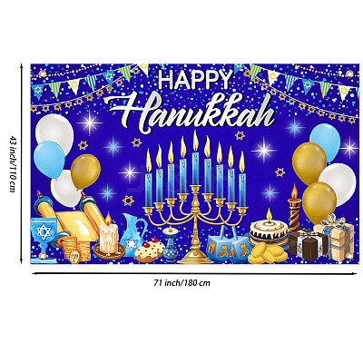 Polyester Hanging Banner Sign AJEW-WH0190-067-1