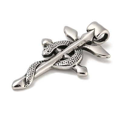 316 Surgical Stainless Steel Big Pendants STAS-Z073-89AS-1