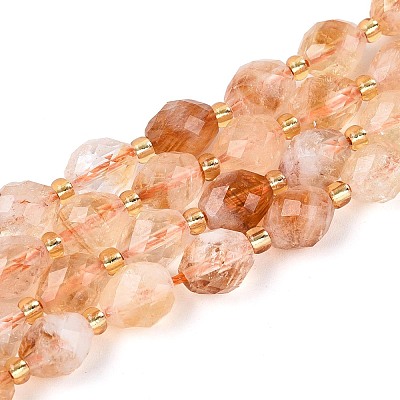 Heated Natural Citrine Beads Strands G-N342-44-01-1