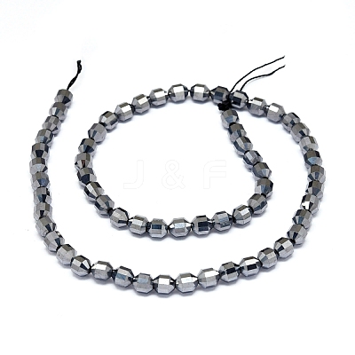 Natural Terahertz Stone Beads Strands G-O201C-03-1