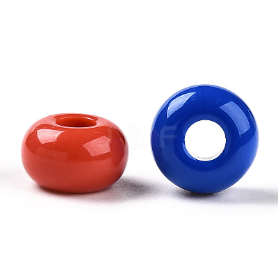 Opaque Acrylic Beads X-SACR-N018-04-1