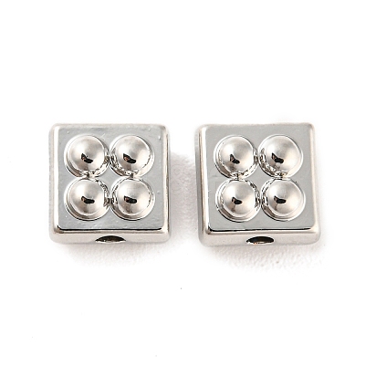Rack Plating Alloy Beads PALLOY-D023-28P-1