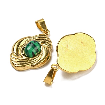 Synthetic Malachite Pendants STAS-U024-15G-07-1