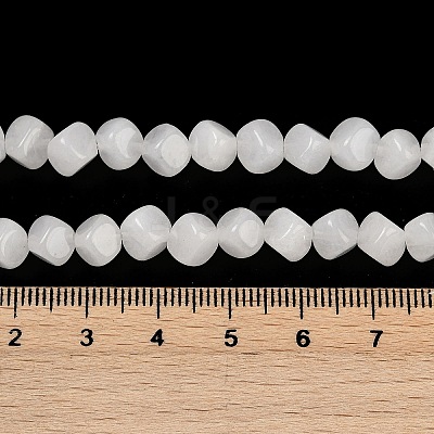 Natural White Jade Beads Strands G-A257-A04-01-1