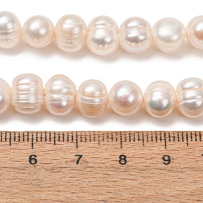 Natural Cultured Freshwater Pearl Beads Strands PA-CBABE82-06C-1
