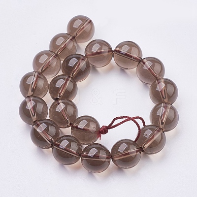 Smoky Quartz Beads Strands X-G-C076-6mm-4-1