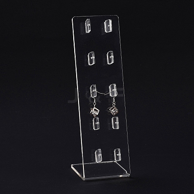 Transparent Acrylic Earrings Display Stands EDIS-G014-05-1