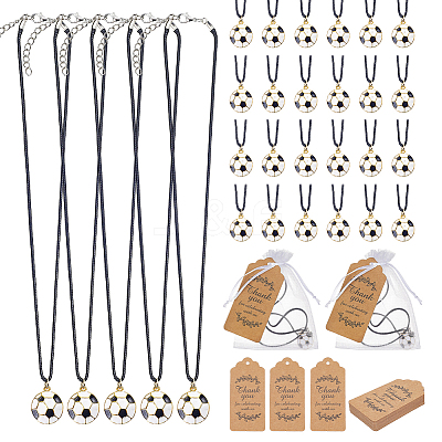 Waxed Cord Necklace NJEW-OC00008-1