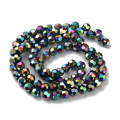 Electroplate Glass Bead Strands EGLA-R042-6mm-04-1