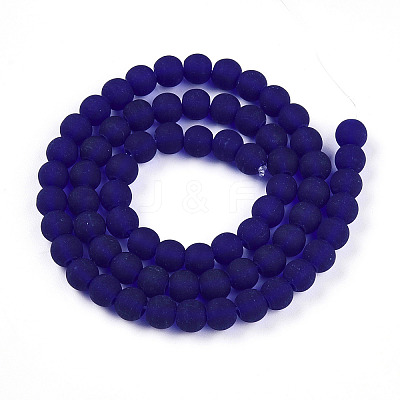 Transparent Glass Beads Strands X-GLAA-T032-T6mm-MD15-1