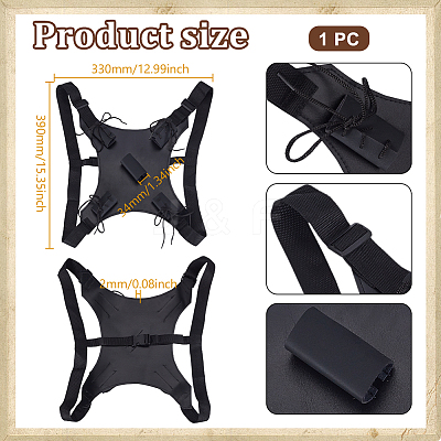 Plastic Double Sword Knife Holster AJEW-WH0816-110-1