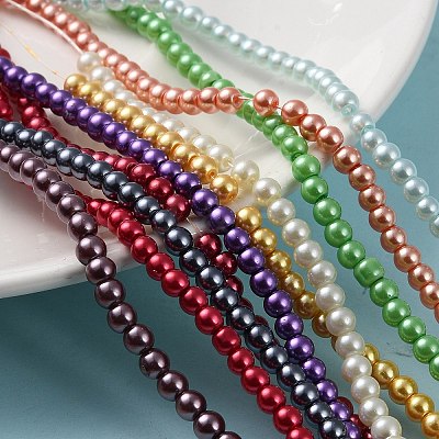 Glass Pearl Beads Strands HYC001-1
