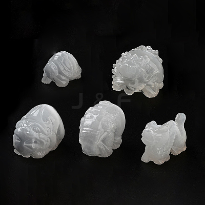 Natural Selenite Ornaments Figurine DJEW-B010-01-1